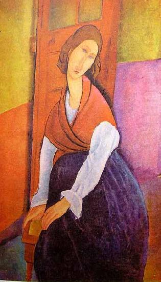 Amedeo Modigliani Portrait of Jeanne Hebuterne oil painting picture
